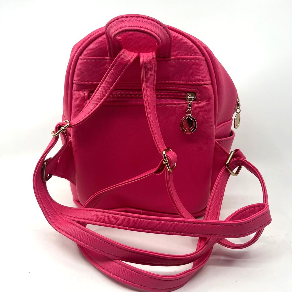 Cianmi Veasrge Goutuae Mini Backpack Purse Hot Pink Cute Ribbon Design - Picture 7 of 9